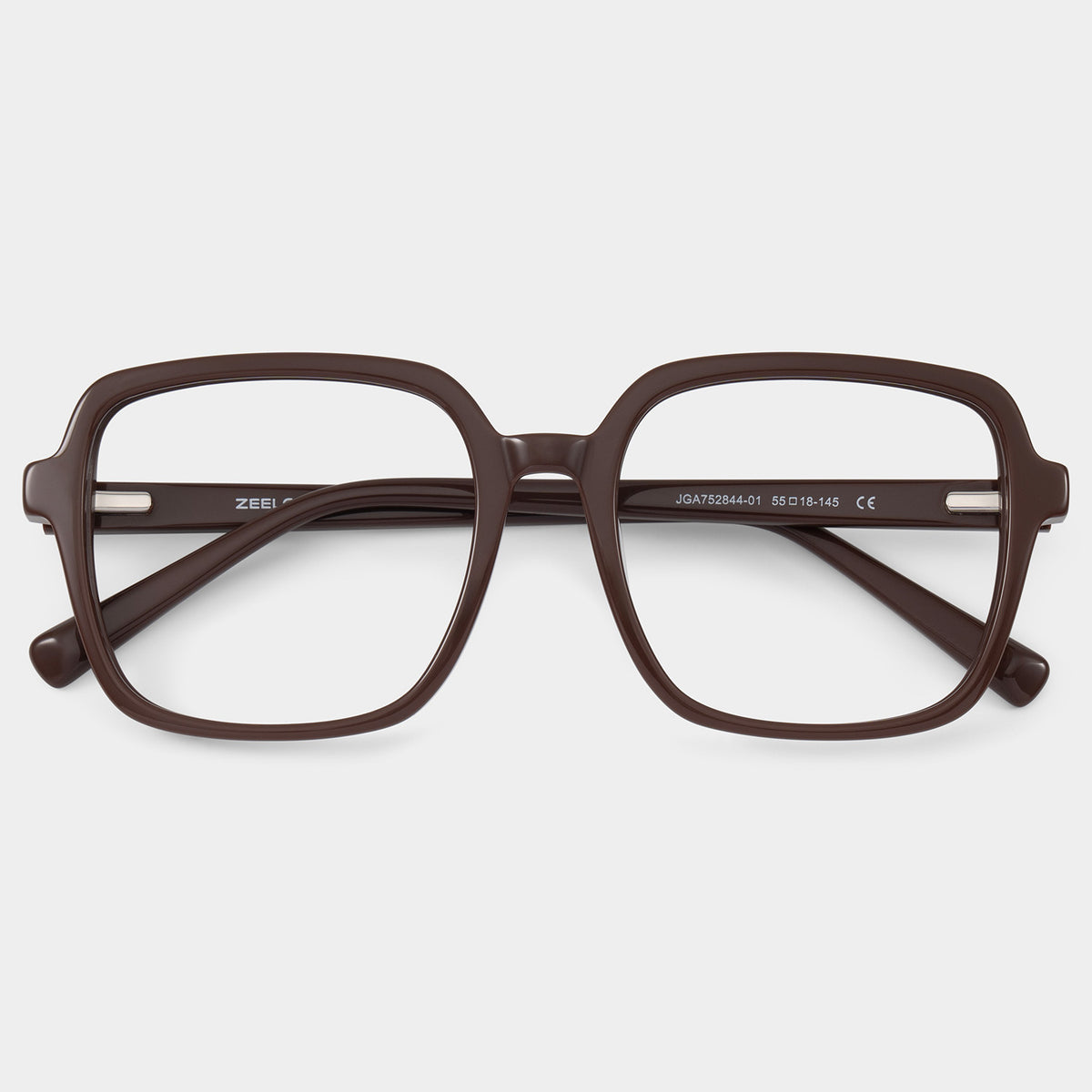 Noor Square Acetate Frame – Brown – top view | Frames & Sunnies Ghana
