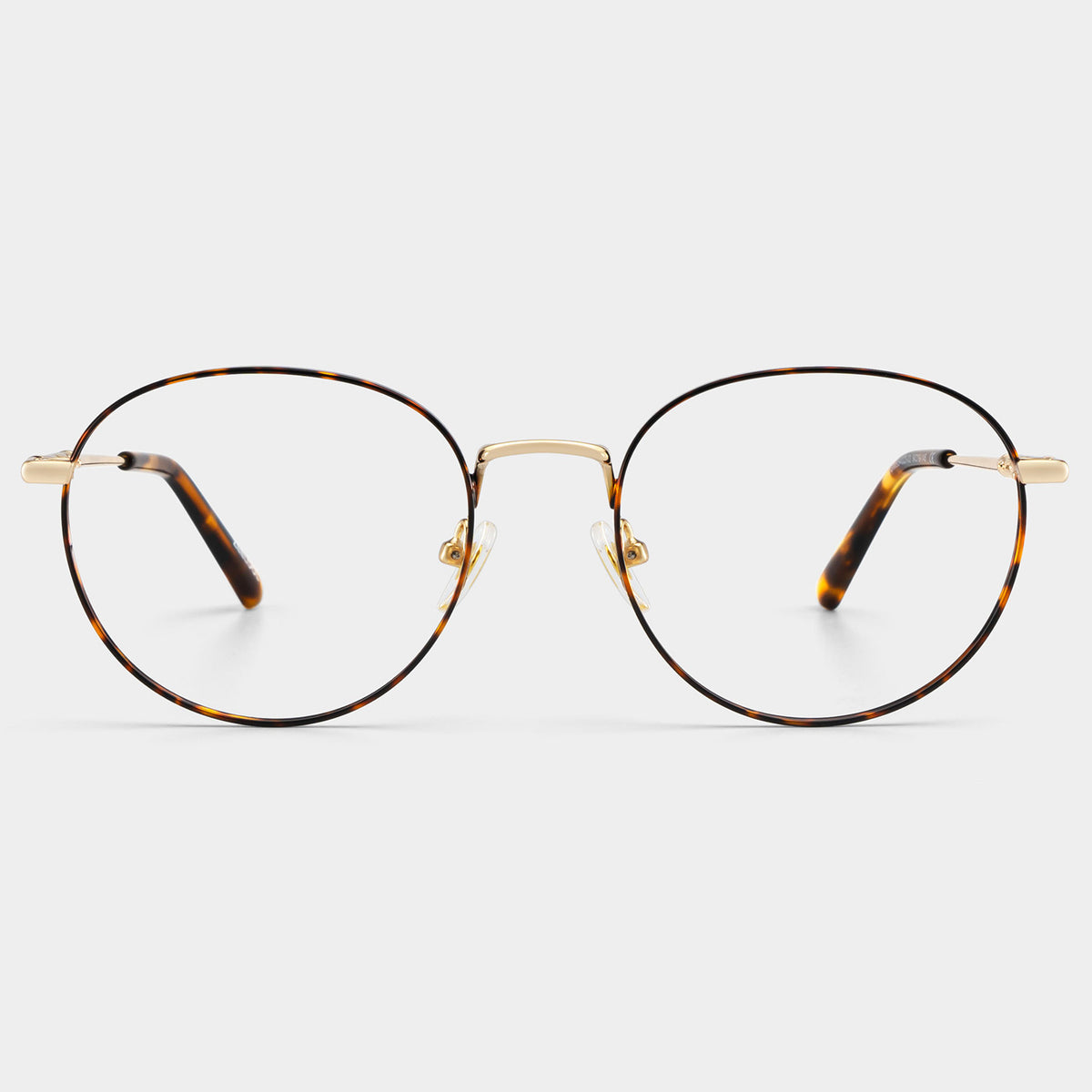 Selah Round Metal Frame – Tortoise – front view | Frames & Sunnies Ghana