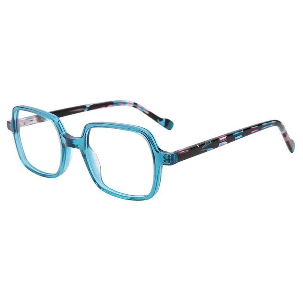 Ayla Rectangle Kids Acetate Frame in Teal – side view – optical frame | Urban Cart Ghana