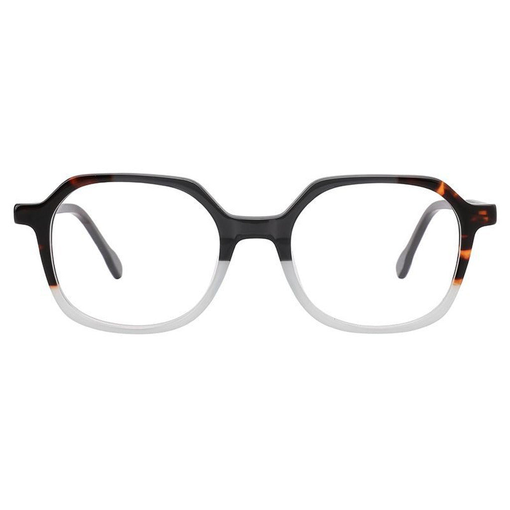 Nova Rectangle Kids Acetate Frame in Dark Grey Crystal / Tortoise – front view – optical frame | Urban Cart Ghana