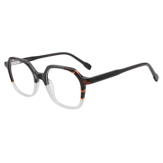 Nova Rectangle Kids Acetate Frame in Dark Grey Crystal / Tortoise – side view – optical frame | Urban Cart Ghana