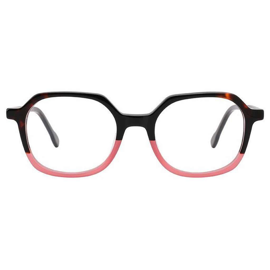 Nova Rectangle Kids Acetate Frame in Black / Tortoise – front view – optical frame | Urban Cart Ghana