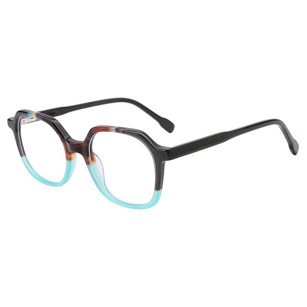 Nova Rectangle Kids Acetate Frame in Tortoise / Dark Grey Crystal – side view – optical frame | Urban Cart Ghana
