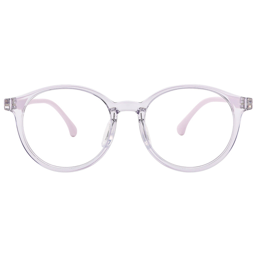 Milo Round Kids Acetate Frame in Violet – front view – optical frame | Urban Cart Ghana
