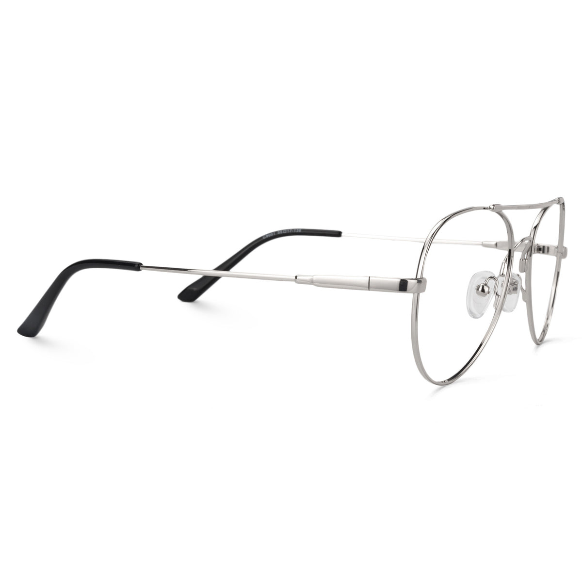 Jasper Aviator Metal Frame – Silver – angled rear view | Frames & Sunnies Ghana