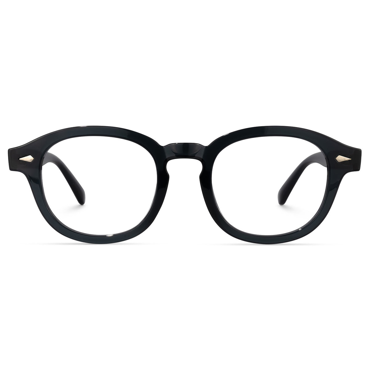 Otis Round TR90 Frame – Black – front view | Frames & Sunnies Ghana