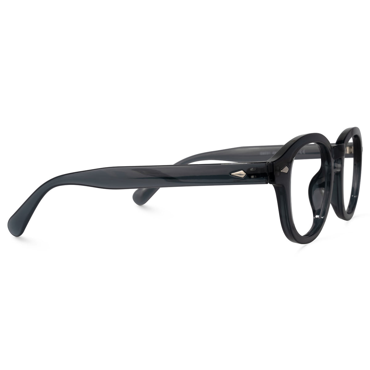 Otis Round TR90 Frame – Black – side view | Frames & Sunnies Ghana