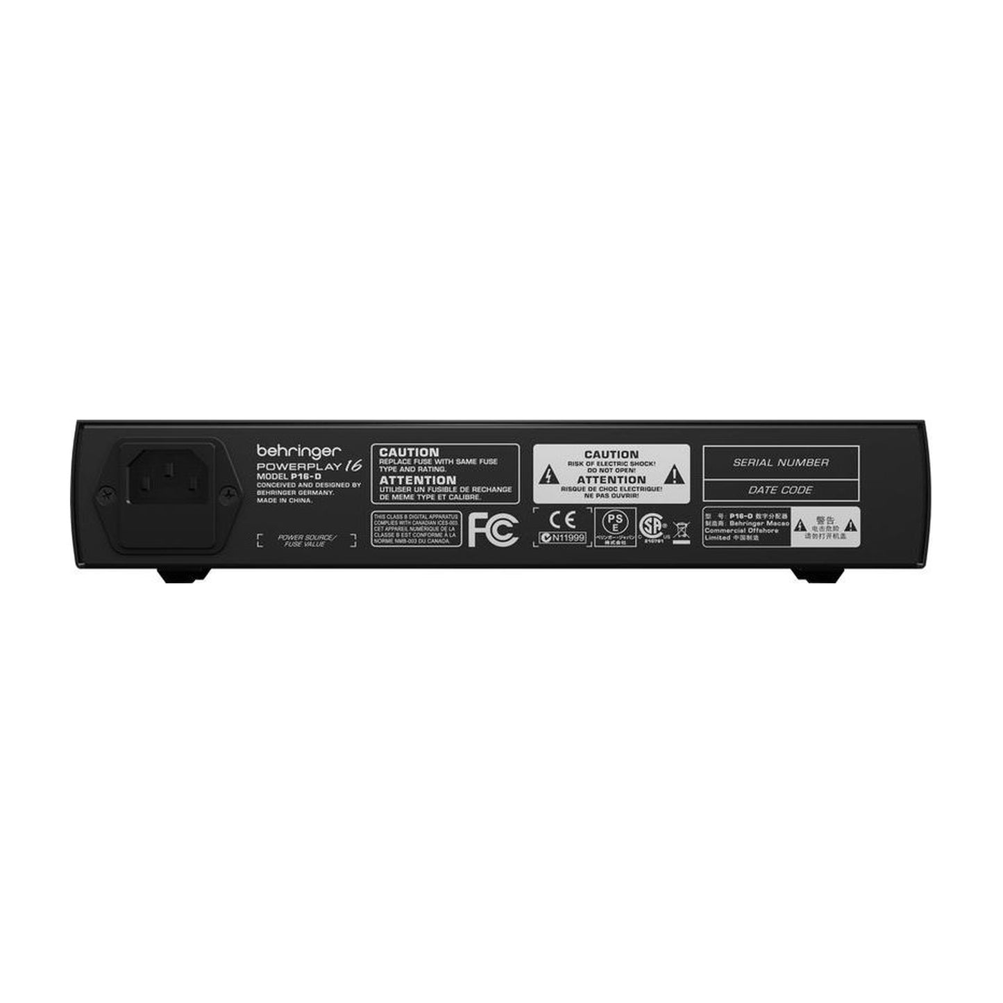 Behringer P16-D - rear panel with IEC power inlet | Urban Cart Ghana