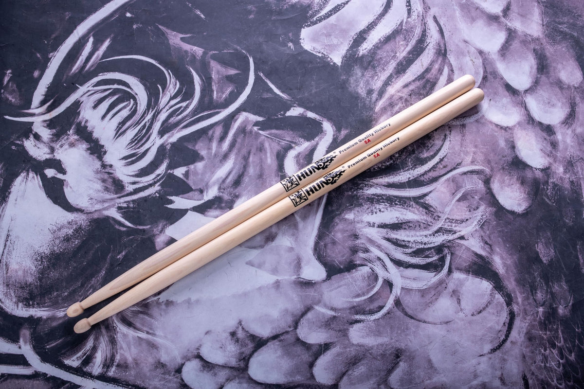 Hun Drumsticks 5A – American hickory detail | Audible GH