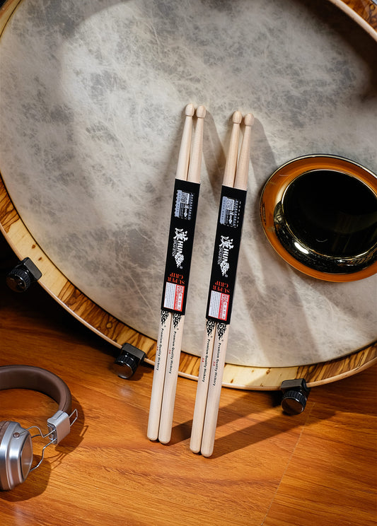 Hun Drumsticks – American hickory sticks on a drum head | Audible GH