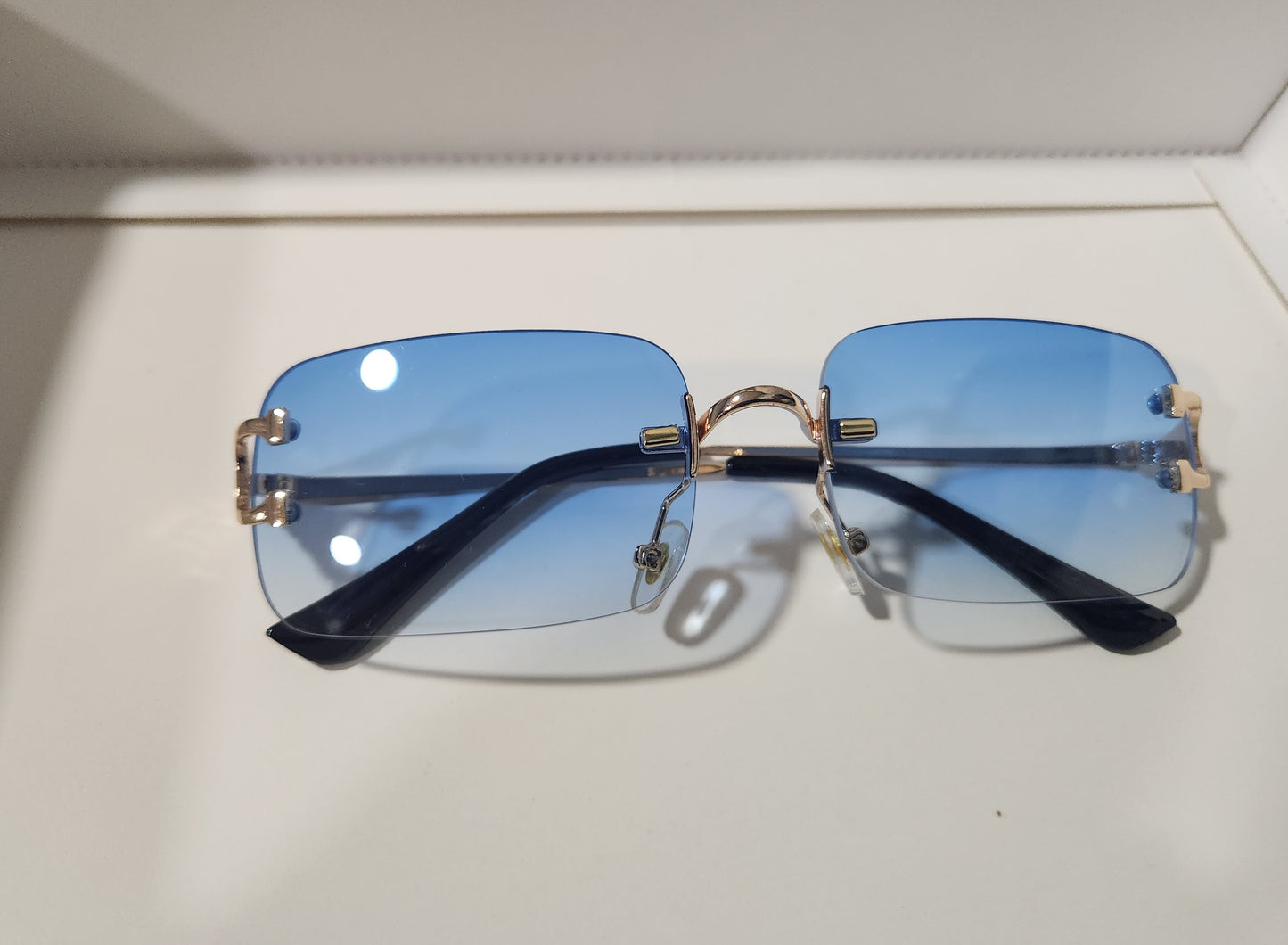 SUN169 Unisex Rimless Glasses
