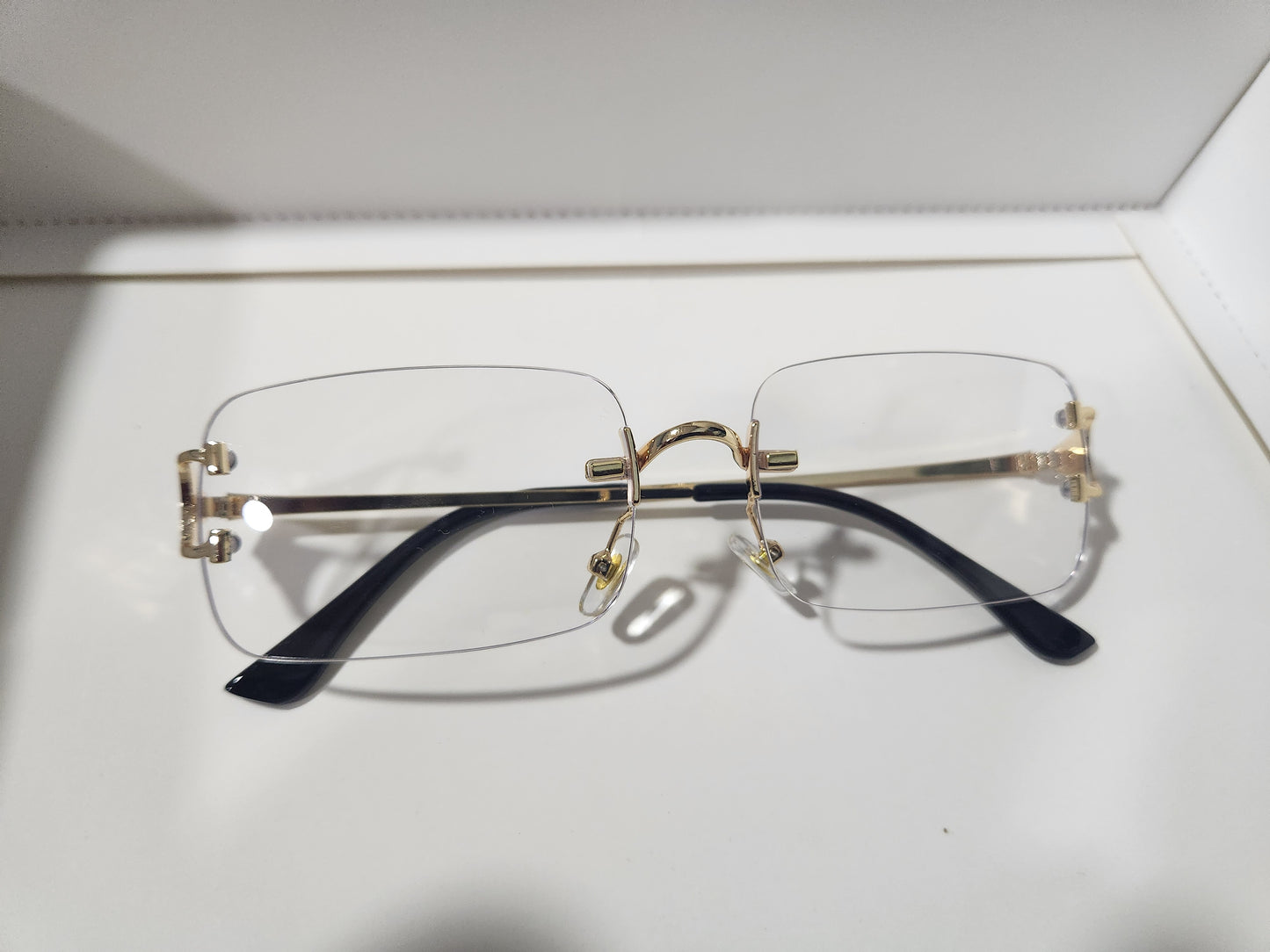 SUN169 Unisex Rimless Glasses